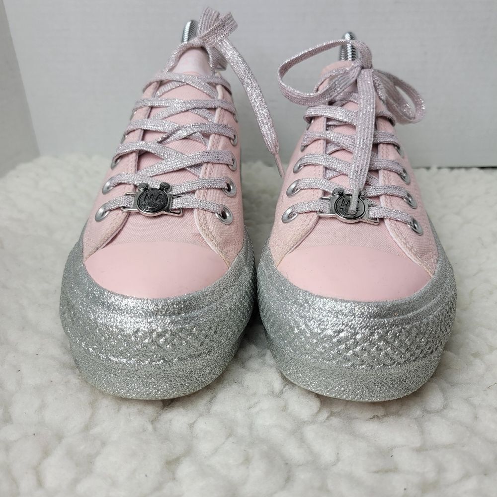 Converse All Star × Miley Cyrus Shoes Womens Size 8 Platform Pink Glitter - Picture 2 of 10
